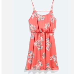 Coral slip dress